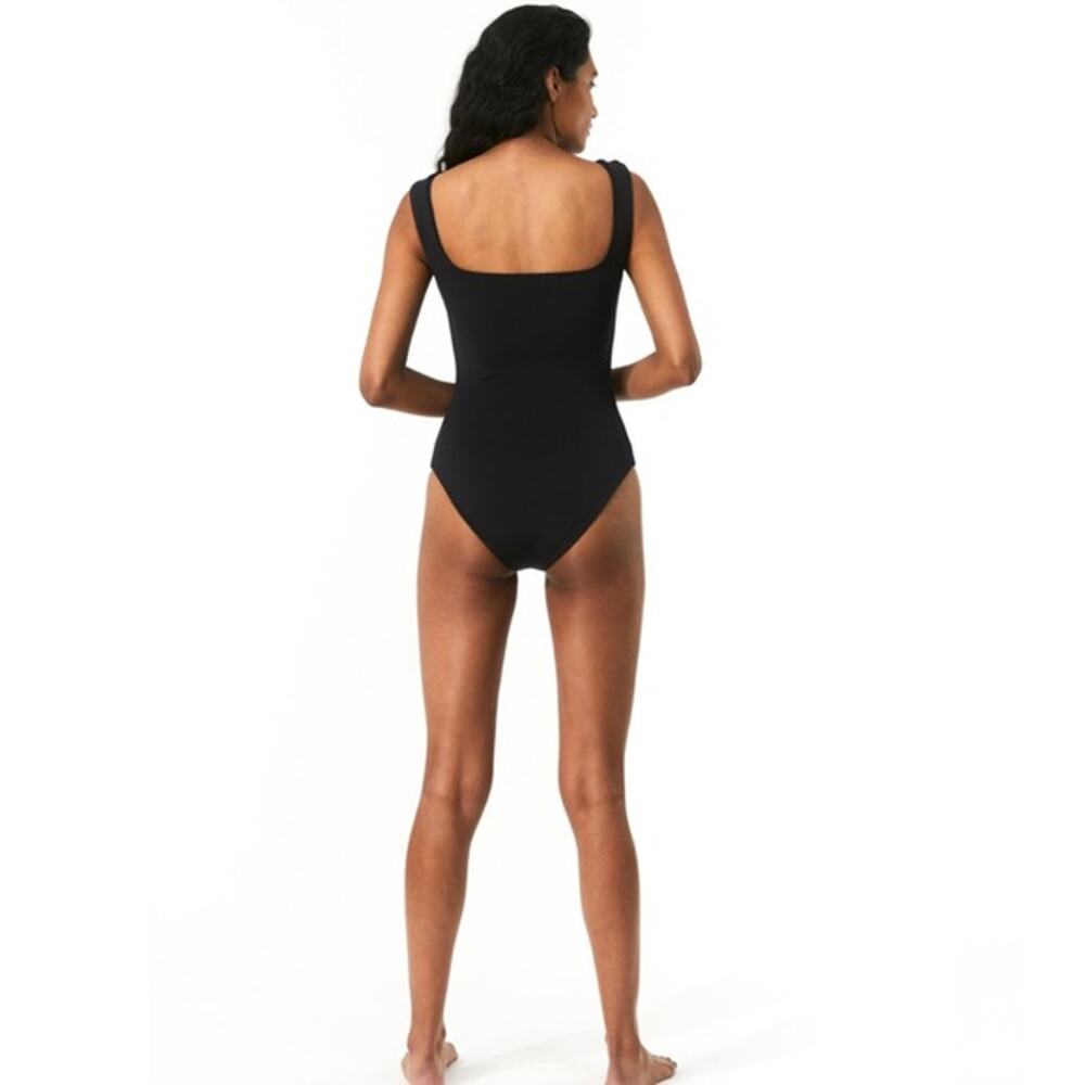 Mara Hoffman Persephone One Piece Swimsuit Black 3X - Picture 2 of 6